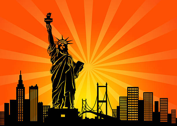 New York Manhattan City Skyline