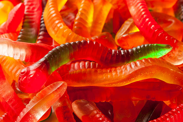 istock Colorful Fruity Gummy Worm Candy 179559827