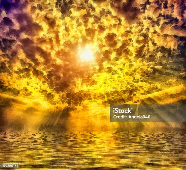 Maravilloso Puesta De Sol Foto de stock y más banco de imágenes de Agua - Agua, Surgimiento - Conceptos, Abstracto