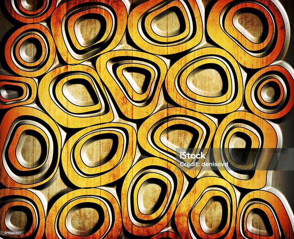Círculos de fundo grunge laranja - Royalty-free Abstrato Ilustração de stock