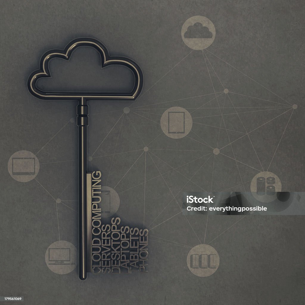 Cloud computing Diagramm - Lizenzfrei Cloud Computing Stock-Foto