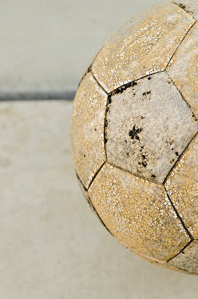 istock Very old soccer ball 179561619