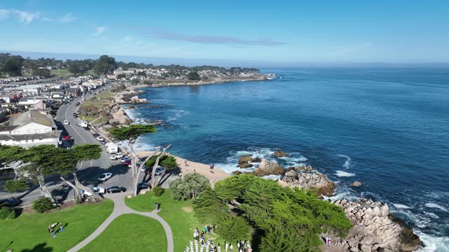 Coast Beach at Monterey in California United States.