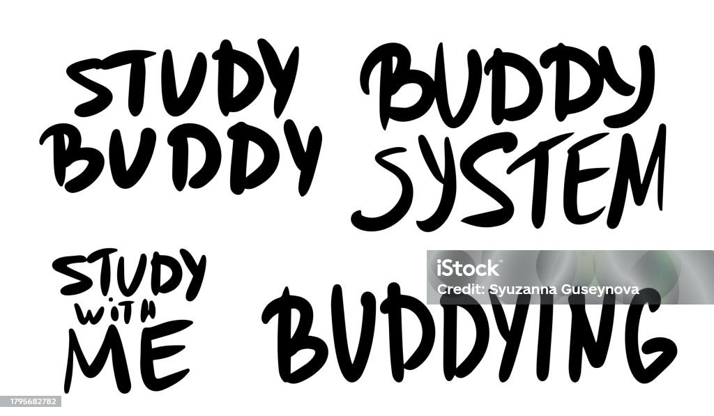 Buddy Lettering Buddingletteringisolated02 Stock Illustration - Download Image Now - A ...