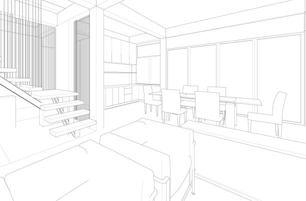 istock 3D illustration of residential project 1795687186