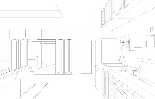 3D illustration of residential project