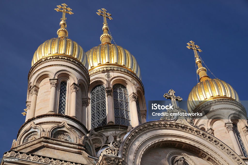 Chiesa russa ortodossa - Foto stock royalty-free di Wiesbaden