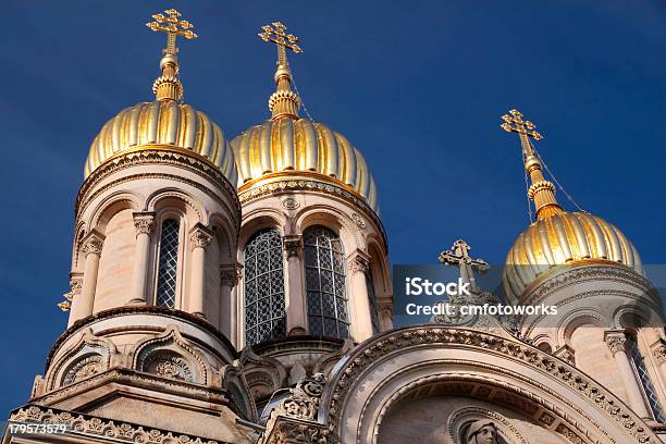 Chiesa Russa Ortodossa - Fotografie stock e altre immagini di Wiesbaden - Wiesbaden, Chiesa, Assia - Germania