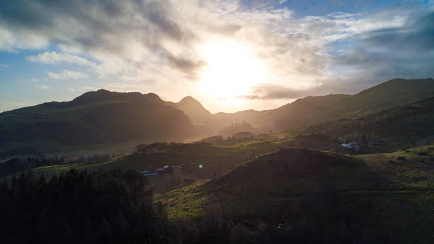 istock Sunset over mountains in Norway 1795746145
