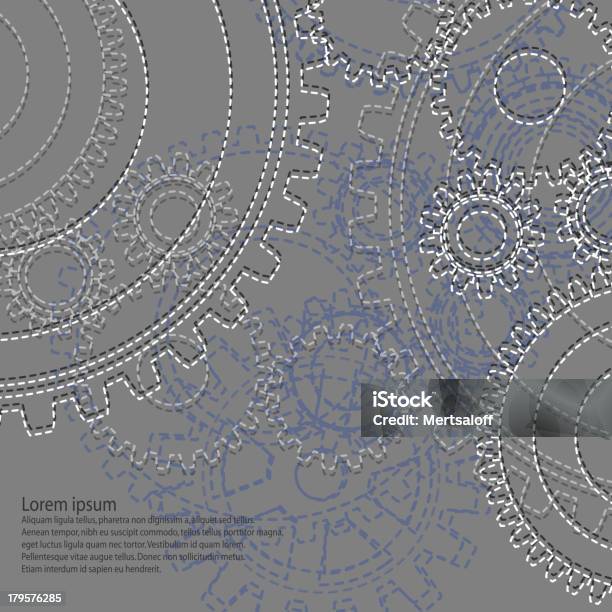 Рисунок Шестерни — стоковая векторная графика и другие изображения на тему Абстрактный - Абстрактный, Архитектор, Архитектура