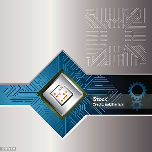 Processador - Arte vetorial de stock e mais imagens de Abstrato - Abstrato, Apresentação Digital, Circuito Integrado de Computador