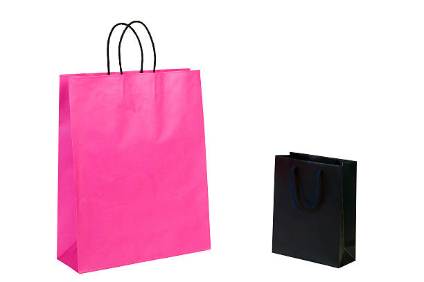 istock Black and pink shopping bags. 179577176