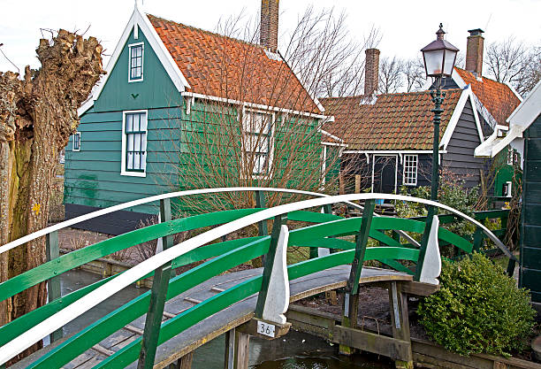 istock Green houses in Zaanse Schans museum 179579816