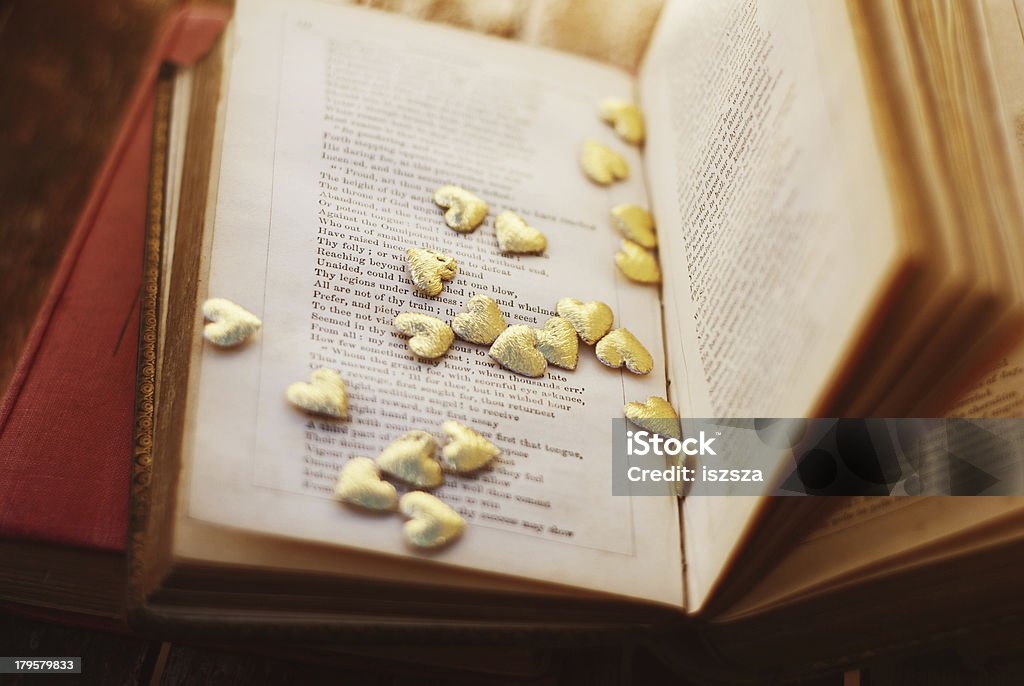 Love Book Old book in a magical setting Arts Culture and Entertainment Stock Photo