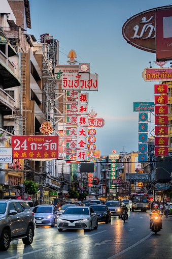 China Town at Yaowarat Road. Bangkok, Thailand.