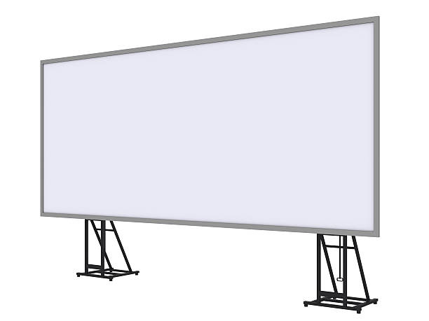 istock 3d render of a blank roll up banner 179581683