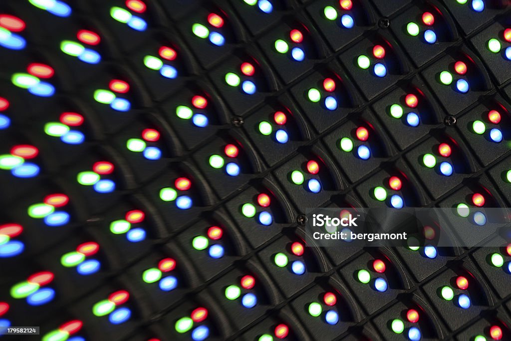 Painel com tela de led - Foto de stock de Luz de LED royalty-free