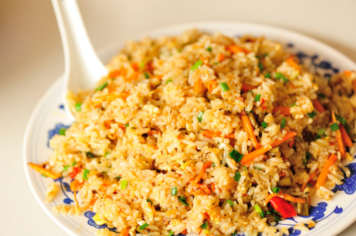 fried rice with egg and vegetables