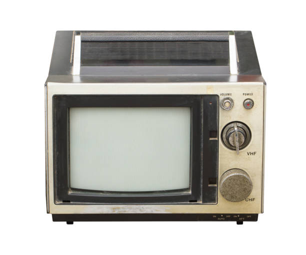 istock Vintage television isolated on white 1795837329