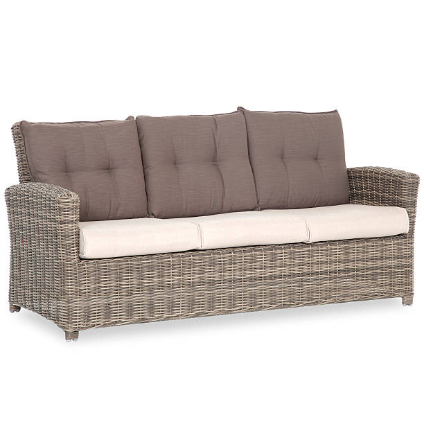 istock Outdoor Wicker Sofa Isolated 179588651