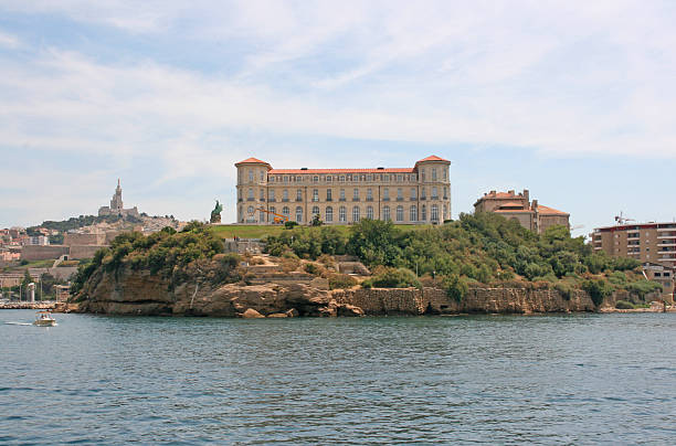 The historic palace "Villa Pharo" of Marseille, France stock photo