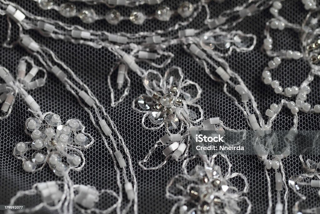 Detalle del vestido de boda - Foto de stock de Abalorio libre de derechos