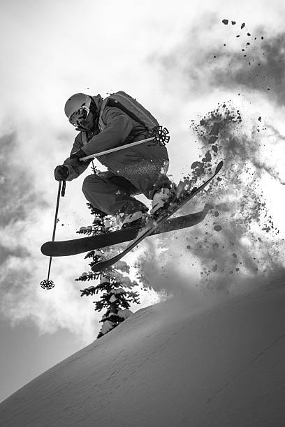 polvo de esquí - valhalla provincial park fotografías e imágenes de stock