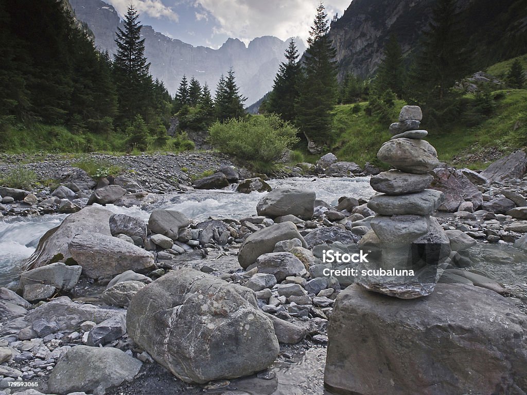 Stony creek Cama - Royalty-free Alpes Europeus Foto de stock