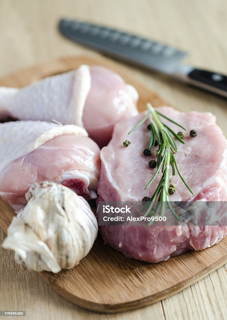 Carne de res y pollo - Foto de stock de Ajo libre de derechos