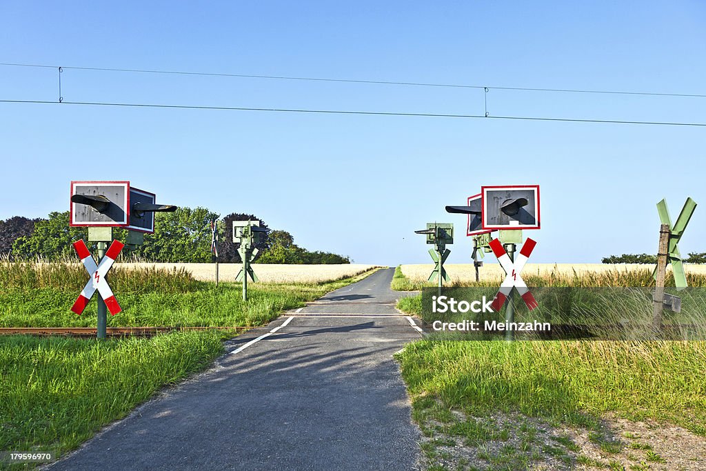 Chemin de fer dans la nature - Photo de Agriculture libre de droits