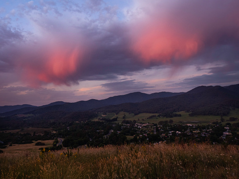 Sunset in the Buckland Valley in the Victorian High Country