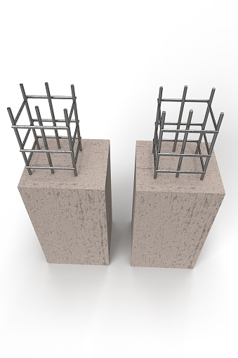 Rcc Column Texture 3d Rcc Columns Rendering Concrete Columns Under Construction Column ...