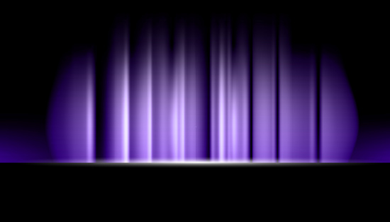 Blurred stage background and curtain with spotlight shining. black background
