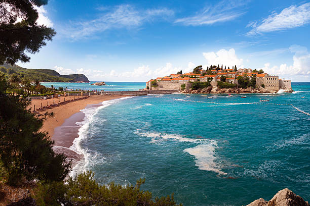 istock Sveti Stefan, Montenegro 179600295