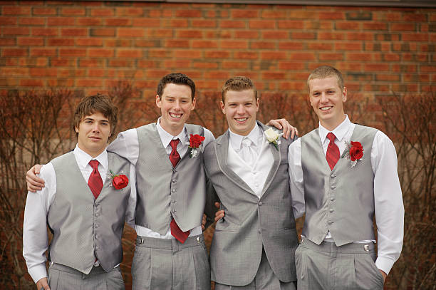 istock Groom Standing with Groomsmen Outside 179602164
