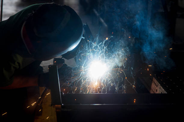istock Welder working at a Aluminum 1796028961