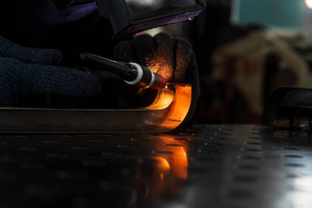 istock Welder working at a Aluminum 1796028977