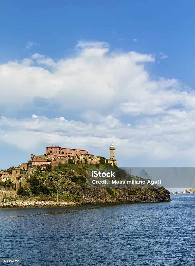 엘바 섬 (Tuscany, 이탈리아 - 로열티 프리 0명 스톡 사진