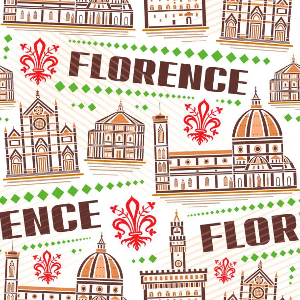 Vector illustration of Vector Florence Seamless Pattern