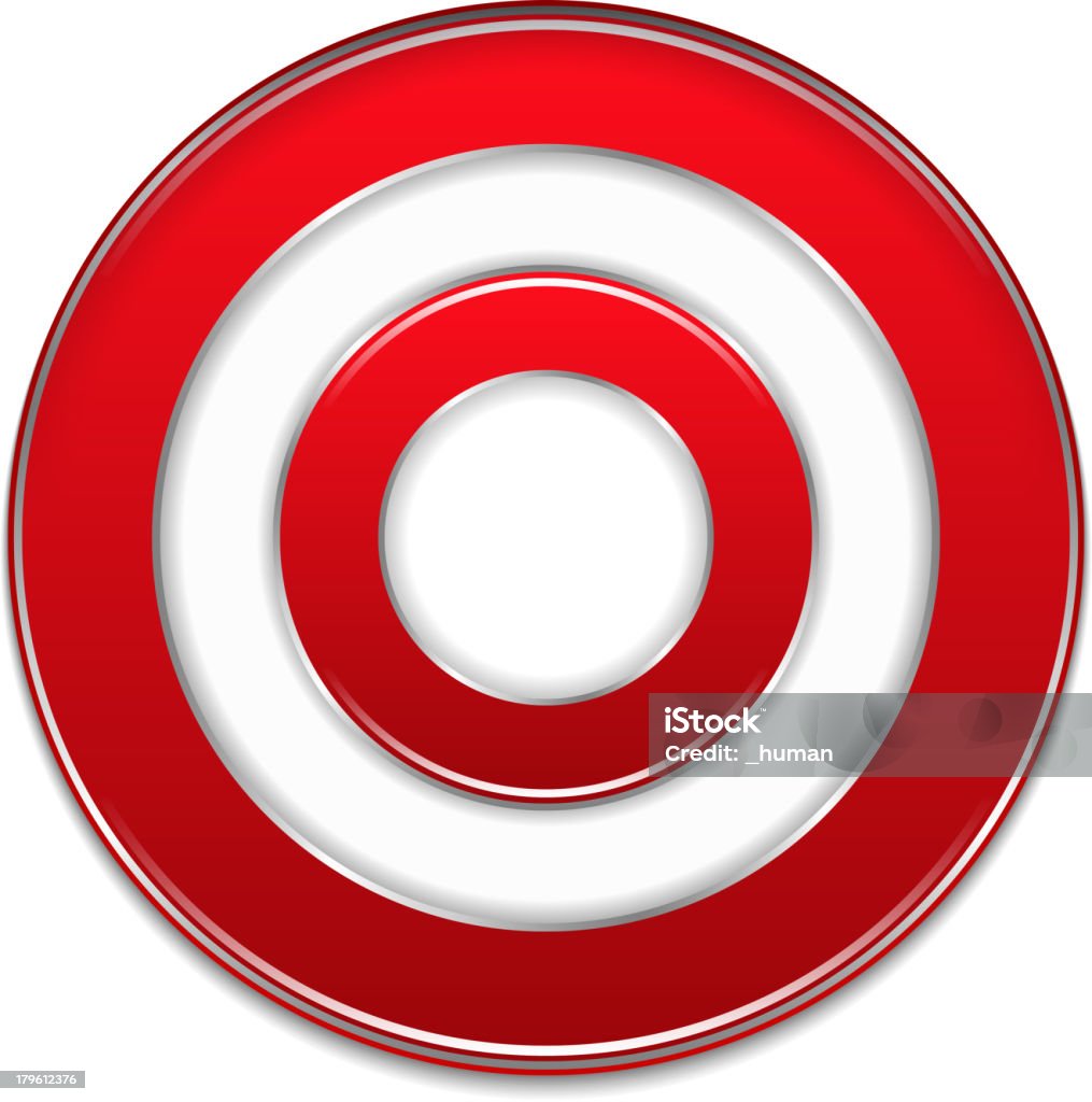 Red Target Stock Illustration - Download Image Now - Aiming, Circle ...