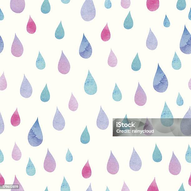 Pingos De Chuva - Arte vetorial de stock e mais imagens de Pingo de chuva - Pingo de chuva, Chuva, Beleza