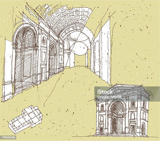 Dessiner Architecture Historique En Italie Mantoue Vecteurs libres de droits et plus d'images vectorielles de Mantoue