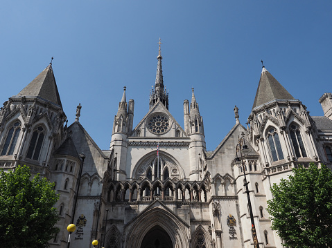 The Royal Courts of Justice in London, UK