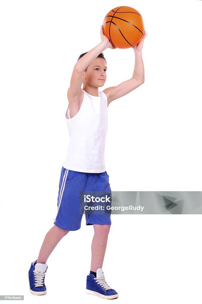 스포츠 어린이 - 로열티 프리 농구 선수 스톡 사진