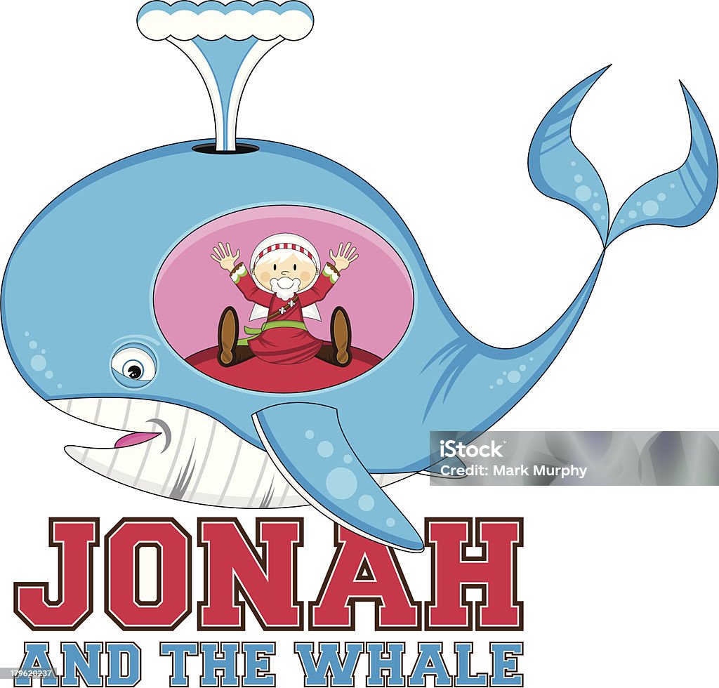 Jonah et de la baleine Illustration - clipart vectoriel de Adulte libre de droits