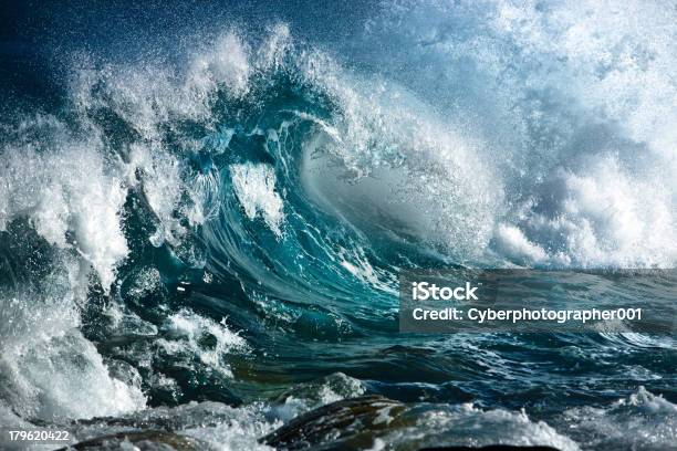 Wavy Ocean Stock Photo - Download Image Now - Beauty, Beauty In Nature, Horizontal