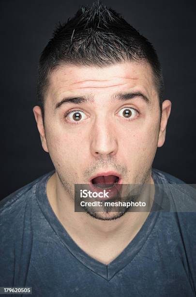 Shocked Man Stock Photo - Download Image Now - 20-29 Years, Activity, Adult