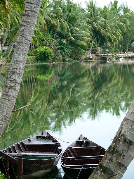 Peaceful river stock photo