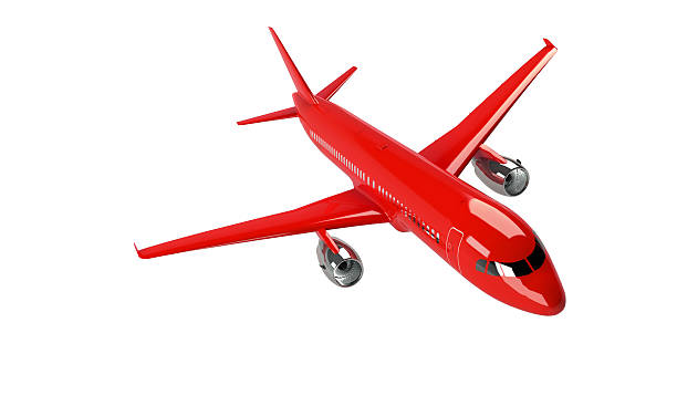 istock model of red airplane isolated on white 179622624