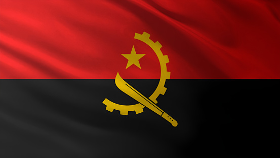 image of the national flag of Angola,